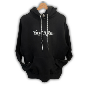 Yay Area Hoodie | Black with Drawstrings